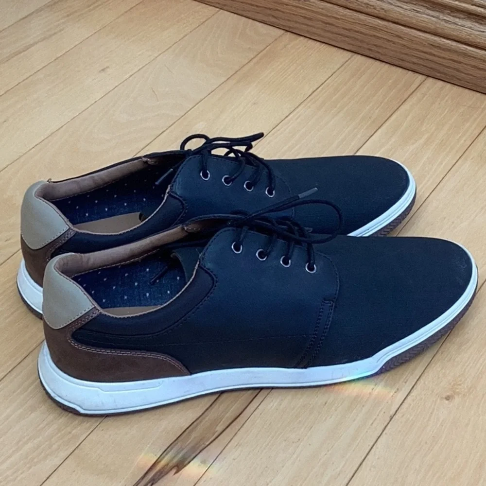 Hawker Rye Thorelle Textured Sneaker Black Brown Stitch Fix. Men’s size 13